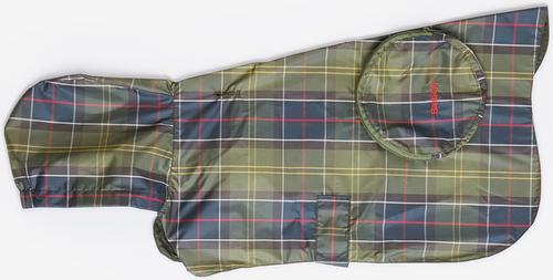 Show full view: Barbour Packable Tartan Dog Raincoat, Medium slide 3 of 4
