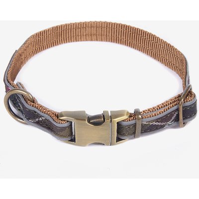 Barbour Barbour Reflective Dog Collar, Classic Tartan, Large: 17 to 30-in neck, 1-in wide