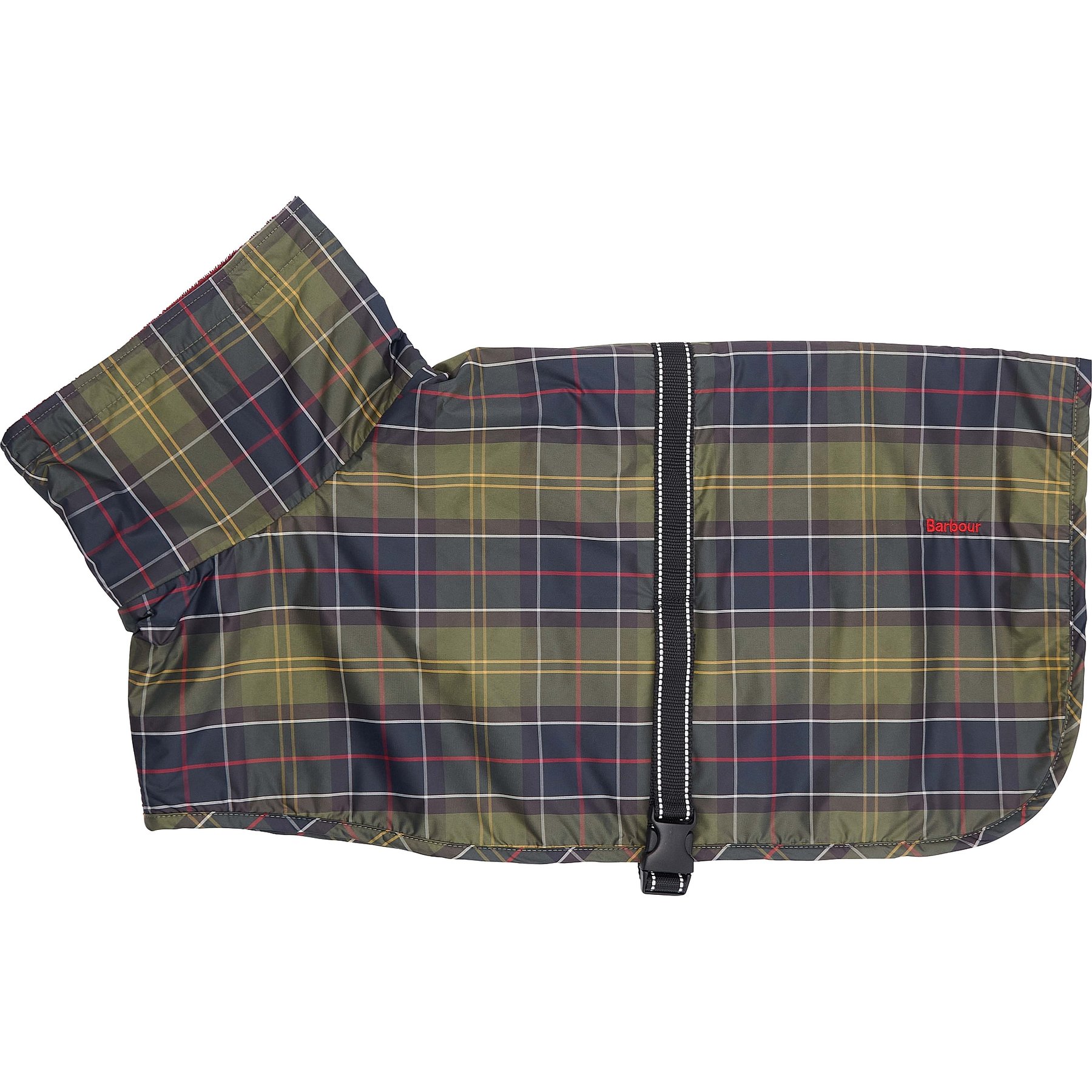 Barbour Tartan Dog Drying Bathrobe, Classic Tartan, Large