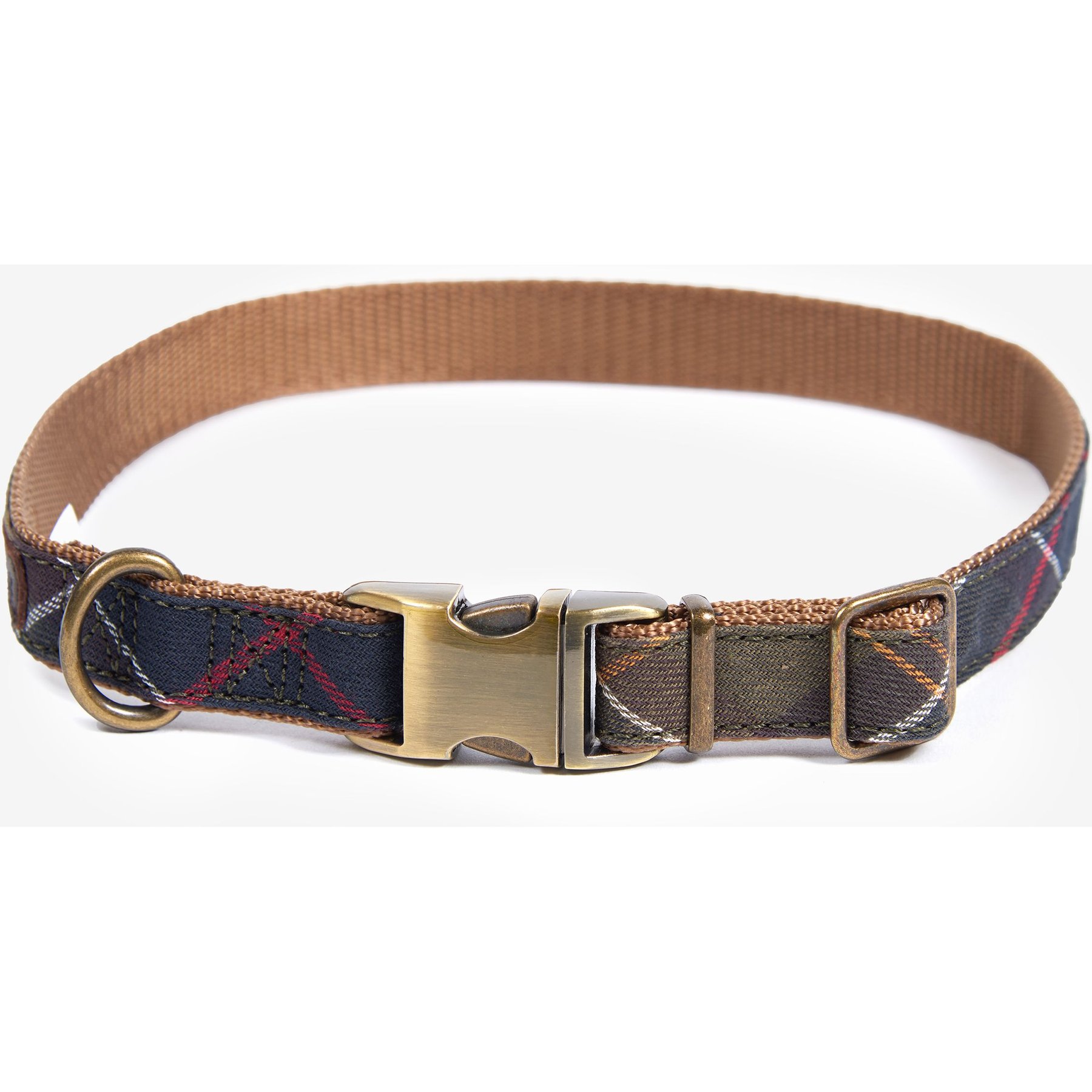 Barbour Webbing Dog Collar, Classic Tartan, Small: 16-in neck, 1/2-in wide