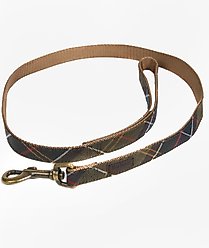 Barbour Webbing Dog Leash, Classic Tartan, 3-ft long, 1/2-in wide