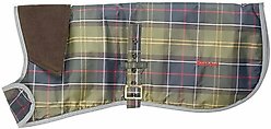Barbour Wetherham Tartan Waterproof Dog Coat, Classic Tartan, Small