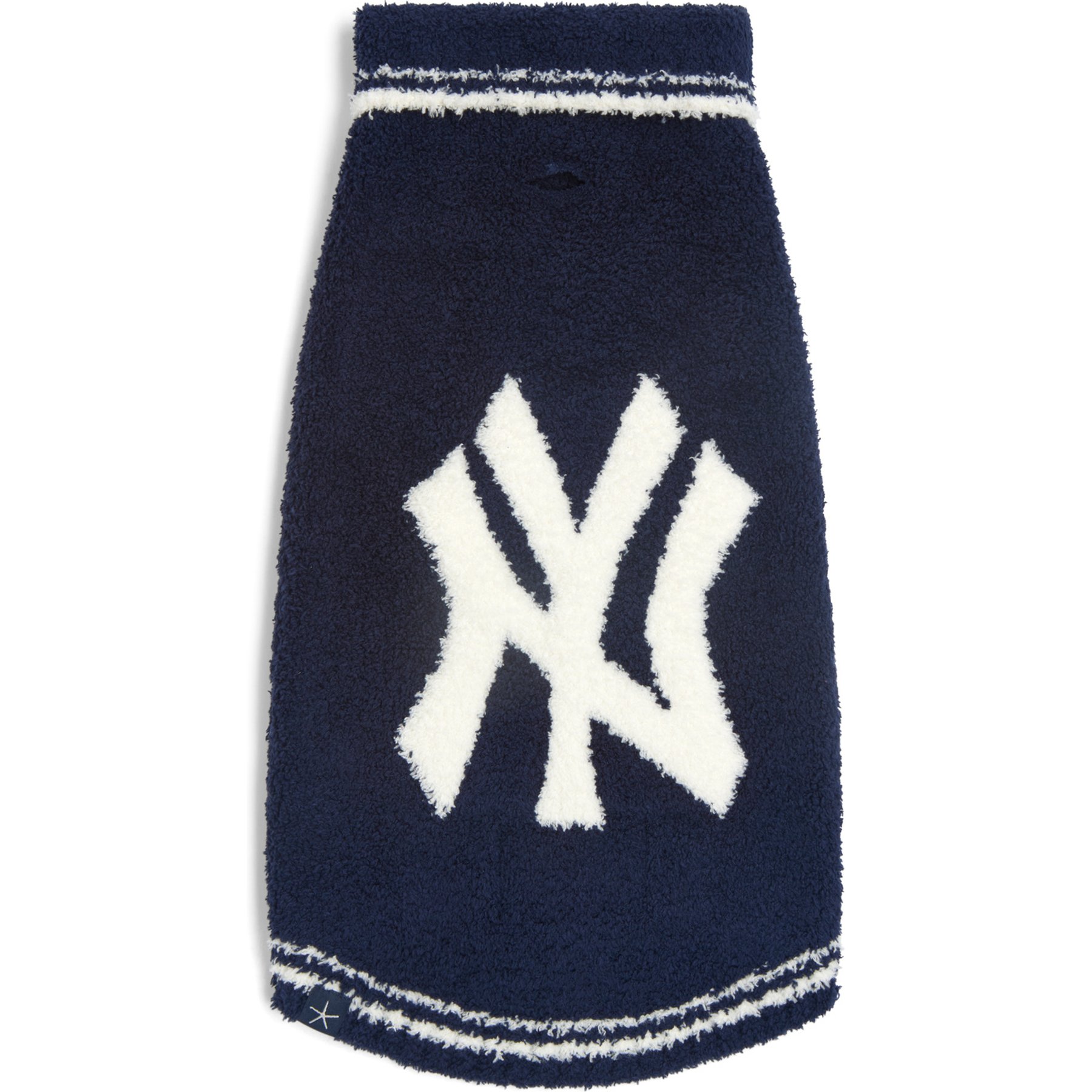 Barefoot Dreams CozyChic Yankees Leash Opening Dog Sweater, Multicolor, X-Large