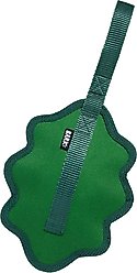 BARK A Green Chew Leaf Tough Chew Dog Tug Toy, Green, Small