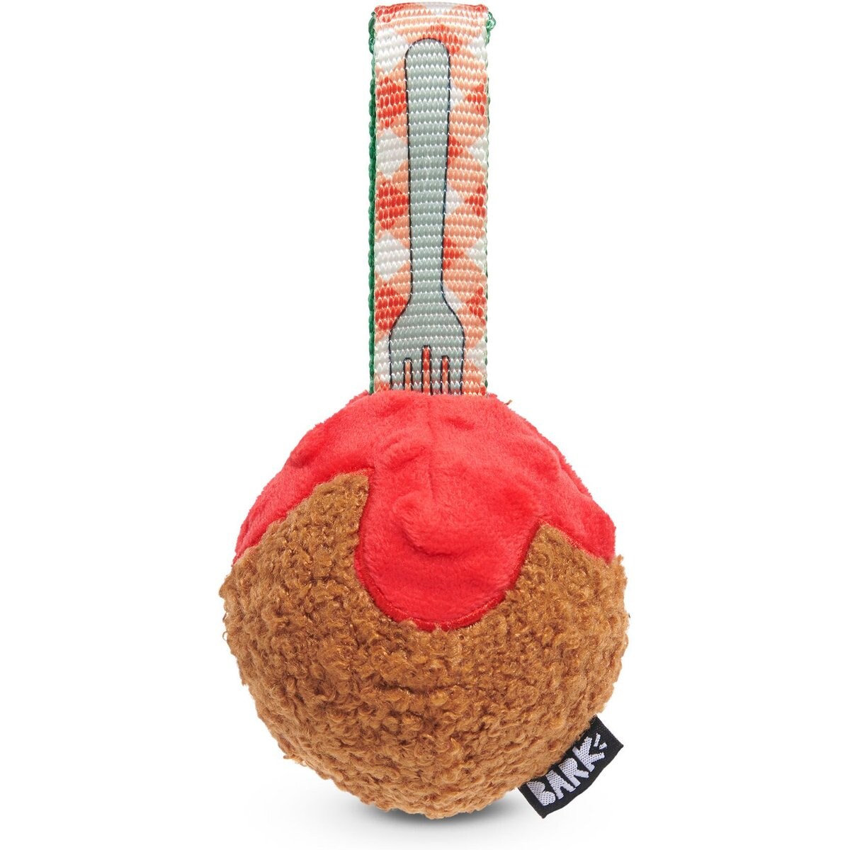 BARK A Squeaky Meat-a-Ball Beef Scented Rip & Reveal Squeaky Tough Dog Chew Toy