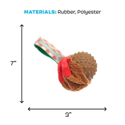 Show full view: BARK A Squeaky Meat-a-Ball Beef Scented Rip & Reveal Squeaky Tough Dog Chew Toy slide 5 of 8