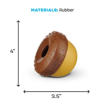 Show full view: BARK Acornucopia Treat Dispensing Tough Dog Chew Toy, Brown slide 6 of 9