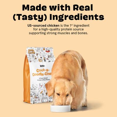 Show full view: BARK Adult Chicken Kibble Dry Dog Food, 4-lb bag slide 4 of 9