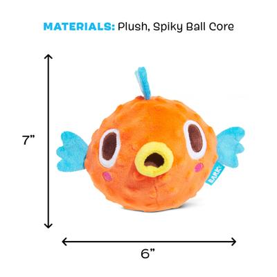 Show full view: BARK Air Head Rip n Reveal Squeaky Plush Dog Toy, Orange, Medium/Large slide 5 of 8