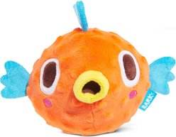 BARK Air Head Rip n Reveal Squeaky Plush Dog Toy, Orange, X-Small/Small