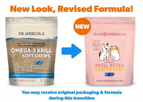 Show full view: Bark and Whiskers Antarctic Krill Bites Dog & Cat Supplement, 6.34-oz bag slide 3 of 8