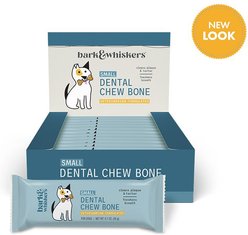 Bark and Whiskers Dental Chew Bone Rawhide-Free Small Dental Dog Treats, 12 count