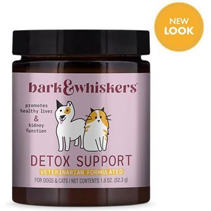Bark and Whiskers Detox Support Dog & Cat Supplement, 1.7-oz jar