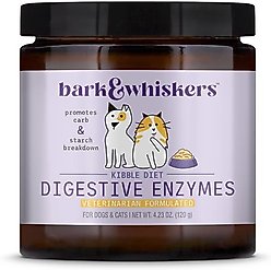 Bark and Whiskers Digestive Enzymes Dog & Cat Supplement, 120-g jar