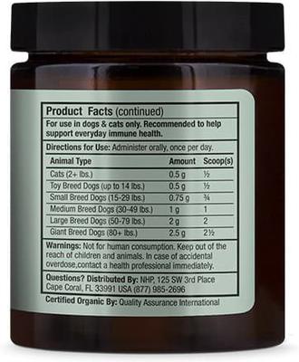 Show full view: Bark and Whiskers Fermented Mushroom Blend Dog & Cat Supplement, 2.1-oz jar slide 5 of 9