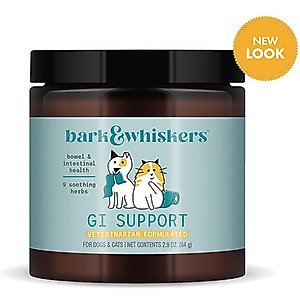 Bark and Whiskers GI Support Dog & Cat Supplement, 2.9-oz jar