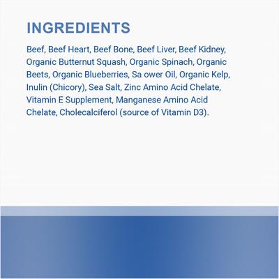 Show full view: Bark and Whiskers Healthy Pet Essentials Grass Fed Beef Entrée Grain-Free Dehydrated Raw Dog Food, 3-lb bag slide 4 of 7