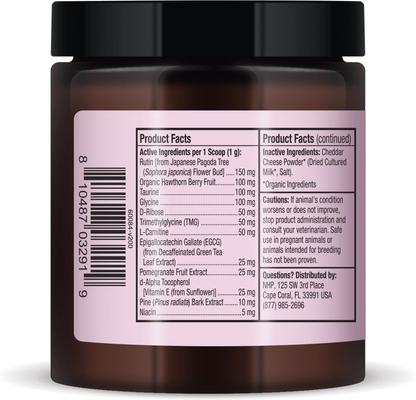 Show full view: Bark and Whiskers Heart Health Dog & Cat Supplement, 3.17-oz jar slide 3 of 8