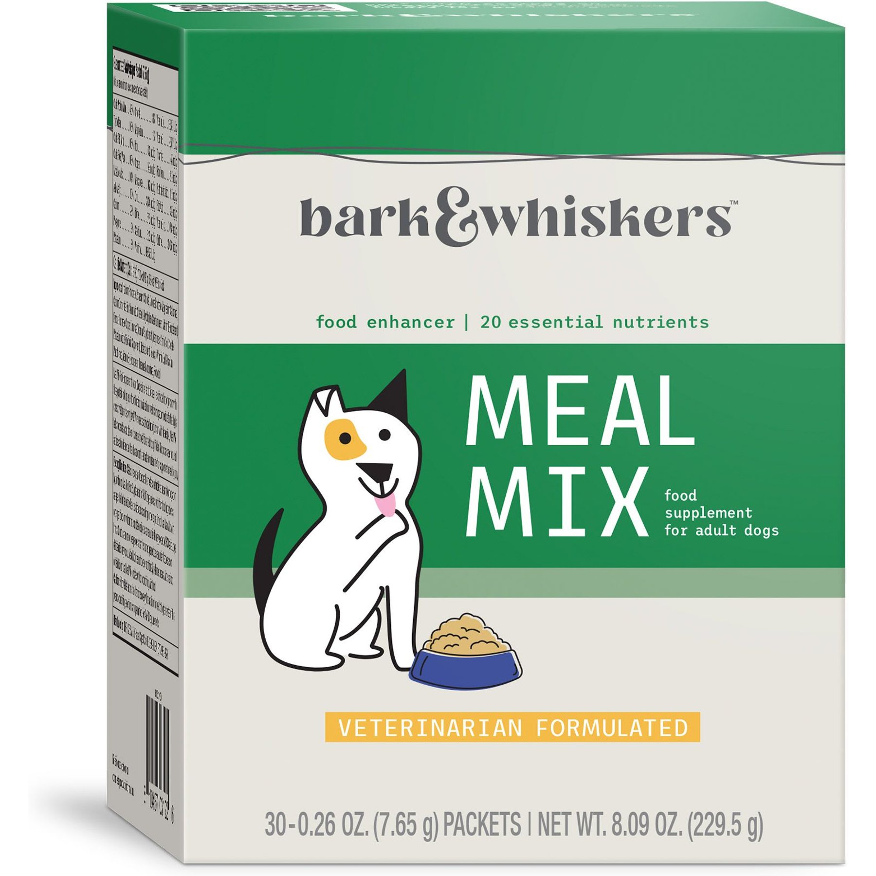 Bark and Whiskers Meal Mix Multivitamin & Mineral Dog Supplement, 30 count