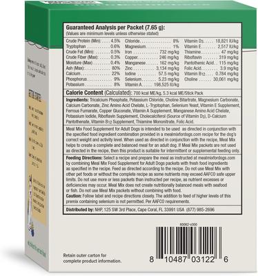 Show full view: Bark and Whiskers Meal Mix Multivitamin & Mineral Dog Supplement, 30 count slide 4 of 7