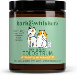Bark and Whiskers New Zealand Colostrum Powdered Immune Supplement for Dogs & Cats, 1.5-oz jar