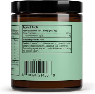 Show full view: Bark and Whiskers New Zealand Colostrum Powdered Immune Supplement for Dogs & Cats, 1.5-oz jar slide 4 of 4