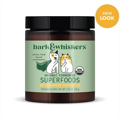 Show full view: Bark and Whiskers Organic Fermented Powder Digestive Supplement for Dogs & Cats, 2.75-oz bottle slide 1 of 8