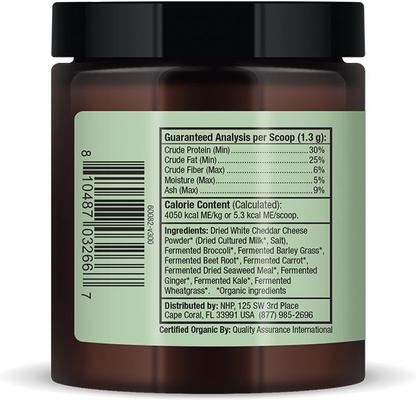 Show full view: Bark and Whiskers Organic Fermented Powder Digestive Supplement for Dogs & Cats, 2.75-oz bottle slide 3 of 8