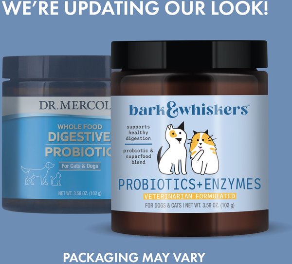 Bark and Whiskers Probiotics + Enzymes for Pets Supplement