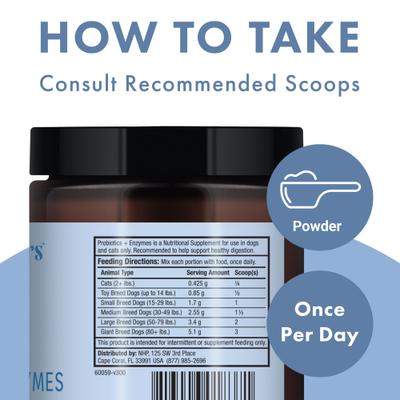 Show full view: Bark and Whiskers Probiotics + Enzymes for Pets Supplement, 3.59-oz jar slide 5 of 9