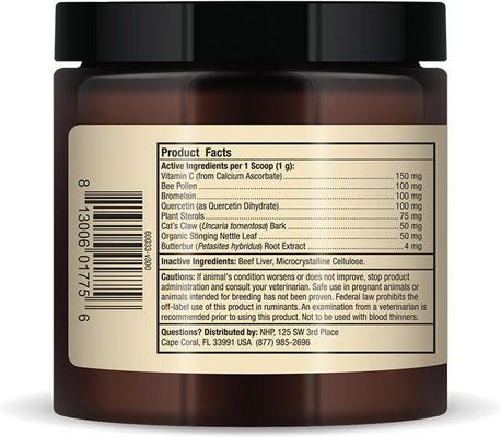 Show full view: Bark and Whiskers Seasonal Support Dog & Cat Supplement, 3.17-oz jar slide 3 of 8