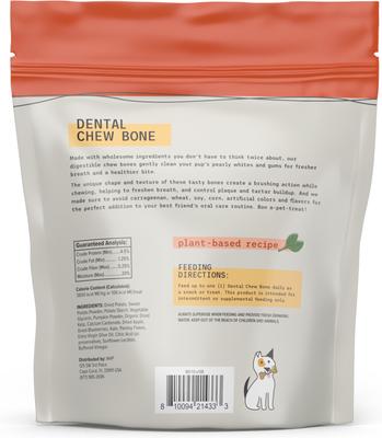 Show full view: Bark and Whiskers Veggie Chew Bones Dental Dog Treat, 14.64-oz pouch slide 3 of 3