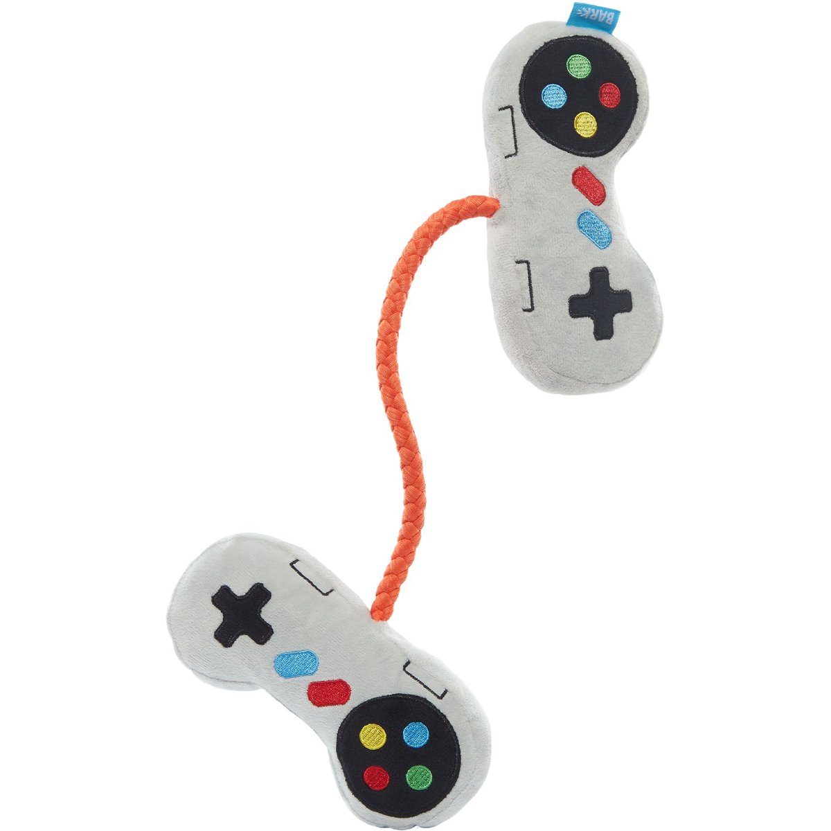 BARK Ate Bit Controllers Squeaky Plush Dog Rope Toy