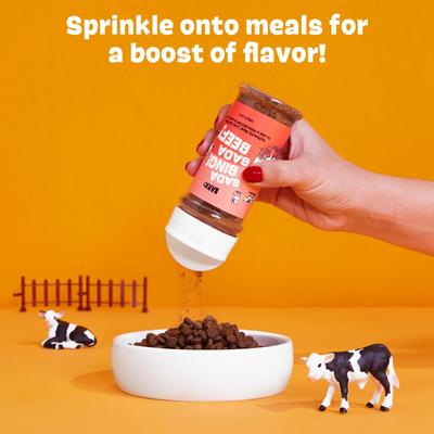 Show full view: BARK Bada Bing! Bada Beef! High Protein Limited Ingredient Dry Dog Food Topper, 4.6-oz bottle, 1 count slide 5 of 9