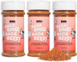 BARK Bada Bing! Bada Beef! High Protein Limited Ingredient Dry Dog Food Topper, 4.6-oz bottle, 3 count