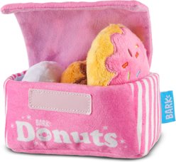 BARK Barker's Dozen Donuts Plush 4-in-1 Treat Dispensing Dog Toy