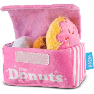 BARK Barker's Dozen Donuts Plush 4-in-1 Treat Dispensing Dog Toy