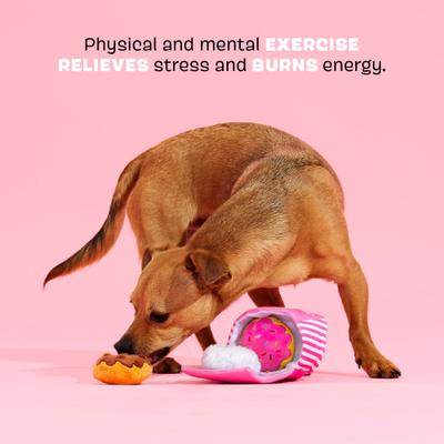 Show full view: BARK Barker's Dozen Donuts Plush 4-in-1 Treat Dispensing Dog Toy slide 4 of 9