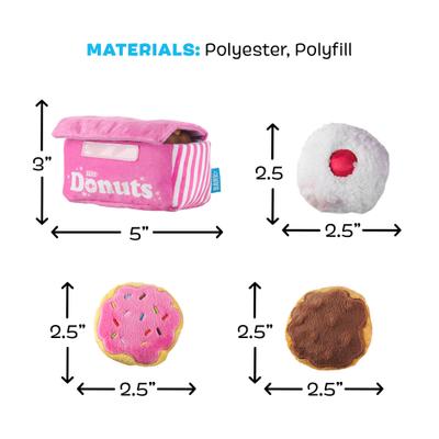 Show full view: BARK Barker's Dozen Donuts Plush 4-in-1 Treat Dispensing Dog Toy slide 6 of 9