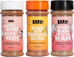 BARK Beef, Chicken, & Pork Variety Pack High Protein Limited Ingredient Dry Dog Food Topper, 4.6-oz bottle, 3 count