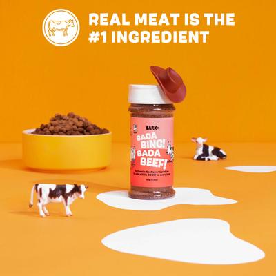 Show full view: BARK Beef, Chicken, & Pork Variety Pack High Protein Limited Ingredient Dry Dog Food Topper, 4.6-oz bottle, 3 count slide 6 of 9