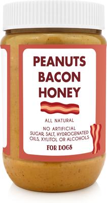 Show full view: Bark Bistro Company Banging Bacon Buddy Budder Dog Lickable Treats, 17-oz jar slide 3 of 6