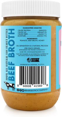 Show full view: Bark Bistro Company Beef Broth Buddy Budder Dog Treat, 17-oz jar slide 5 of 7