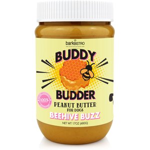 Bark Bistro Company Beehive Buzz Buddy Budder Dog Treat, 17-oz jar