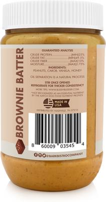 Show full view: Bark Bistro Company Brownie Batter Buddy Budder Dog Treat, 17-oz jar slide 3 of 7