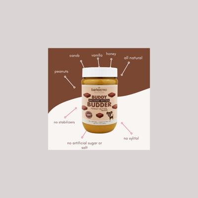 Show full view: Bark Bistro Company Brownie Batter Buddy Budder Dog Treat, 17-oz jar slide 5 of 7