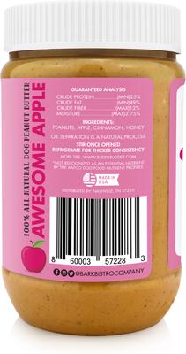 Show full view: Bark Bistro Company Buddy Budder Awesome Apple Peanut Butter Lickable Dog Treat, 17-oz jar slide 4 of 5
