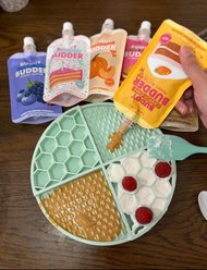 Bark Bistro Company Buddy Budder Peanut Butter 6 Mixed Flavor Squeeze Lickable Dog Treat, 4-oz pouch slide 2 of 5