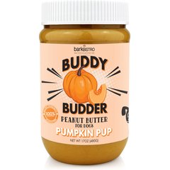 Bark Bistro Company Buddy Budder Pumpkin & Cinnamon Peanut Butter Lickable Dog Treats, 17-oz jar