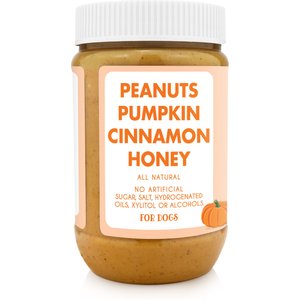 Bark Bistro Company Buddy Budder Pumpkin & Cinnamon Peanut Butter Lickable Dog Treats, 17-oz jar